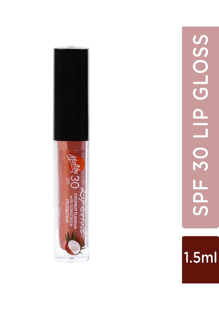 Malibu | Lip Gloss  - Coconut Flavour | Spf 30 | Vegan | 1.5 Ml