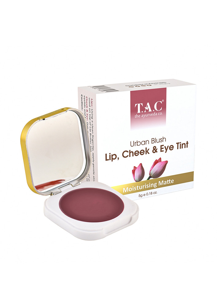 TAC - The Ayurveda Co. Urban Blush Lip Cheek & Eye Tint with Moisturising Matte - 5g