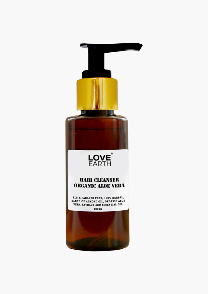 Love Earth Hair Cleanser Organic Aloe Vera Cleansing & Hydration 100ml