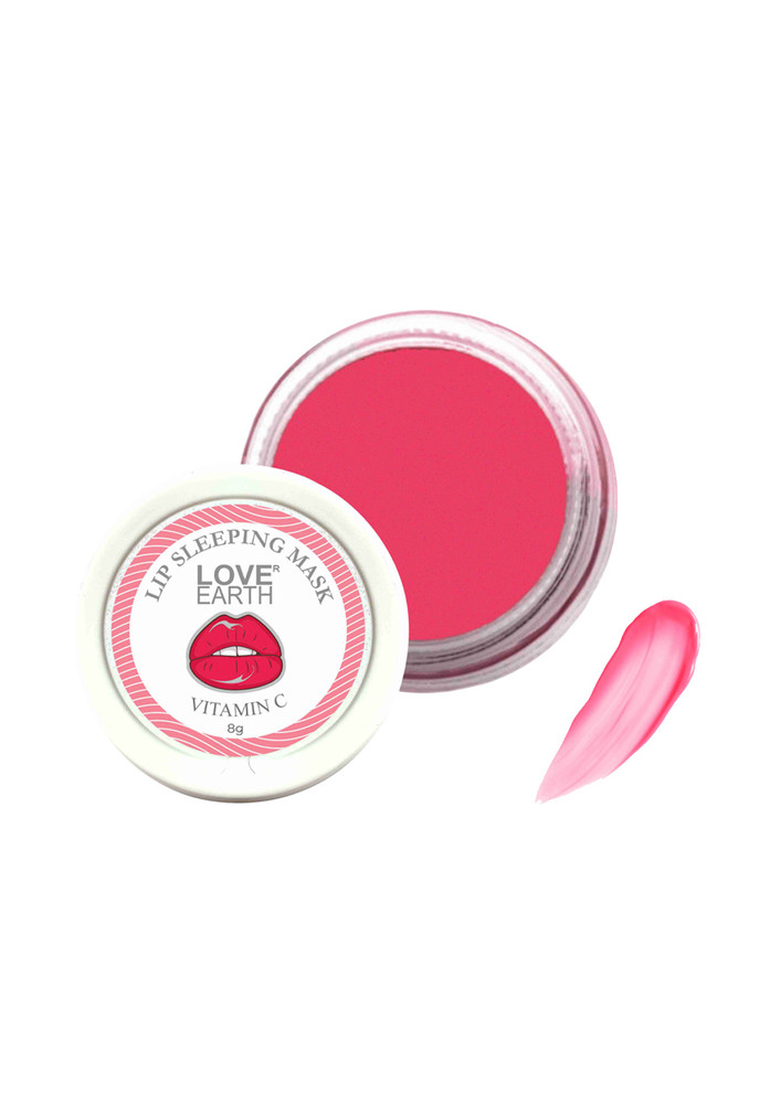 Love Earth Lip Sleeping Mask With Vitamin C & Essential Oils For Soft, Long-Losting, Moisturised & Supple Lips