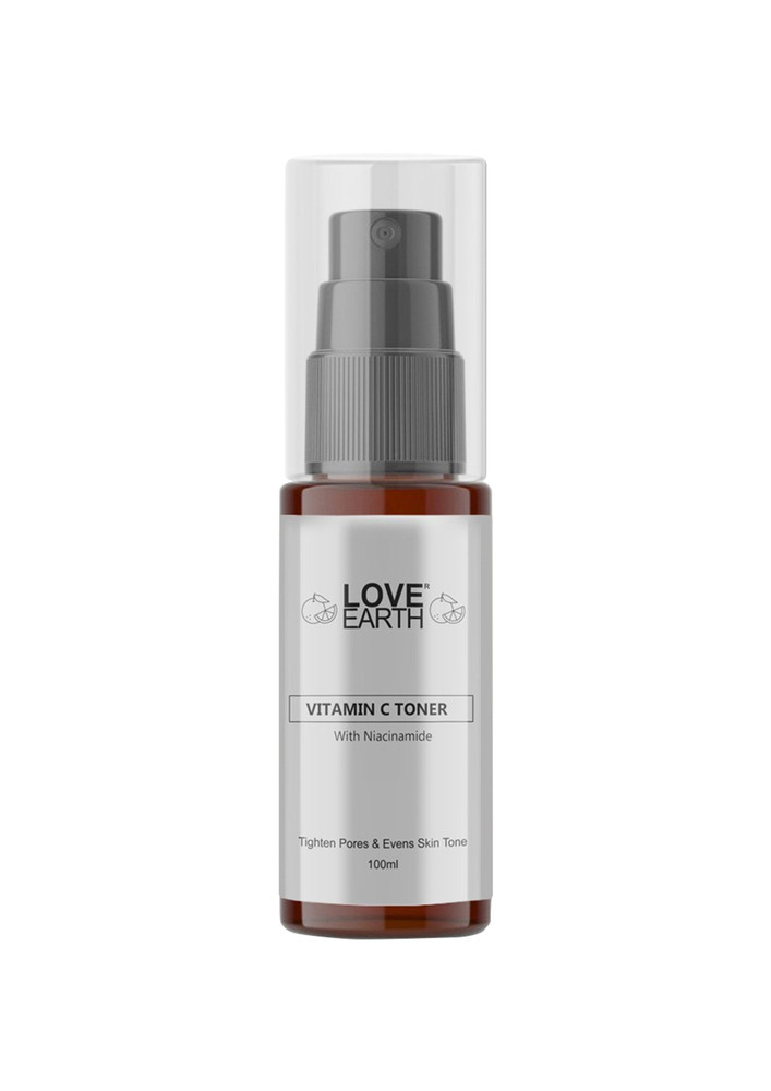Love Earth Vitamin C Toner With Benefits Of Aloe Vera And Witch Hazel Extracts For Hyperpigmentation And Acne Prone Skin, Suitable For All Skin Types 100ML