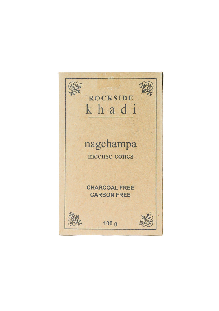 ROCKSIDE Khadi Herbal Insense Cone Nagchampa  (  Set Of 3 )