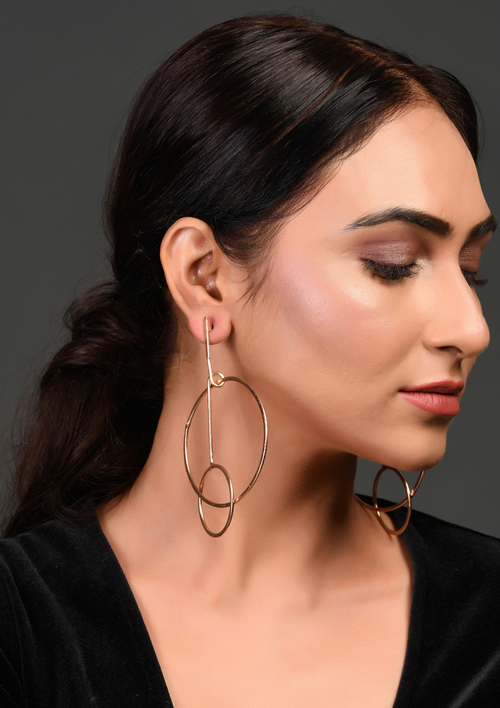 Rose Gold-plated Contemporary Rose Gold Earrings
