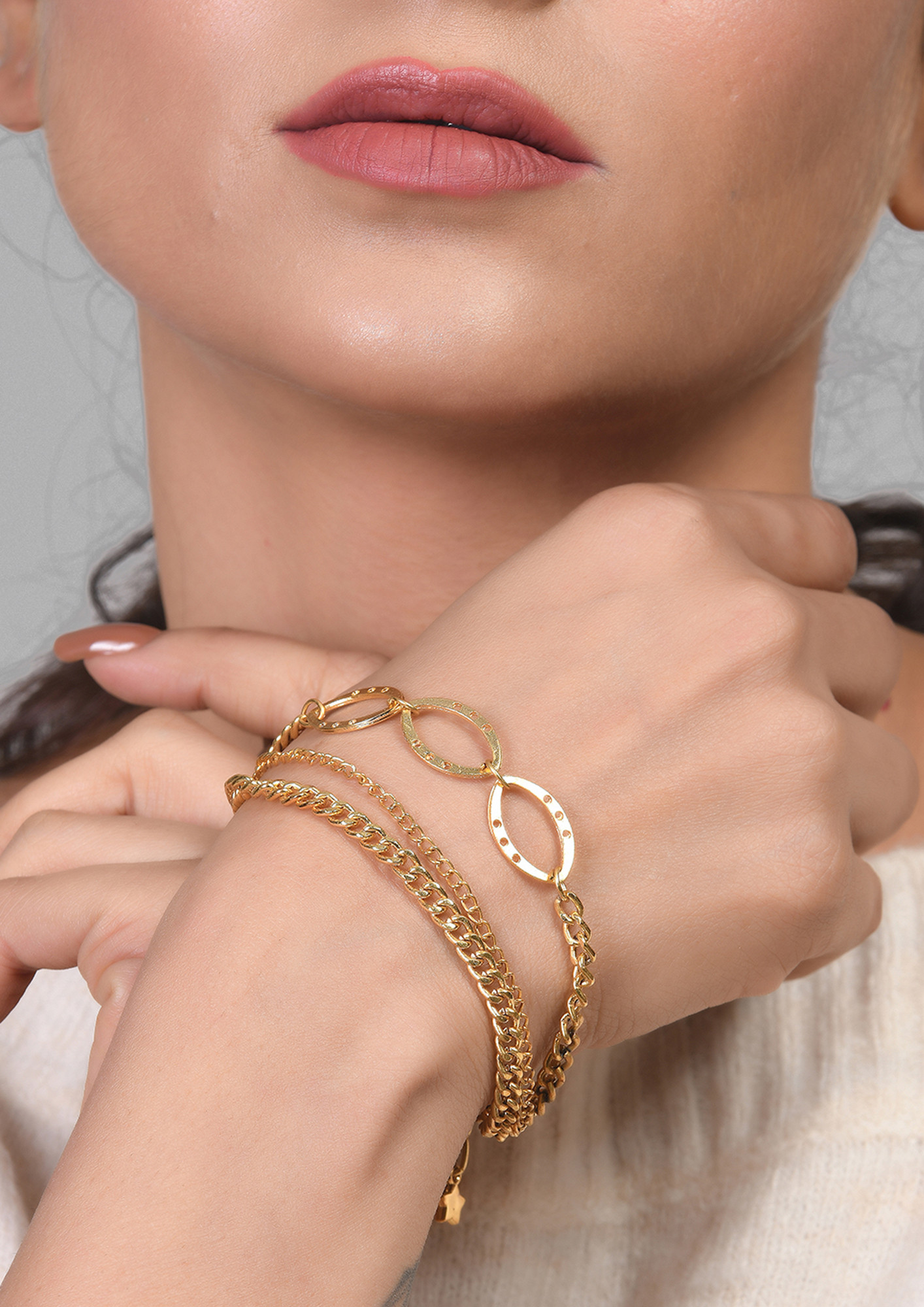Gold-Plated Layered Bracelet