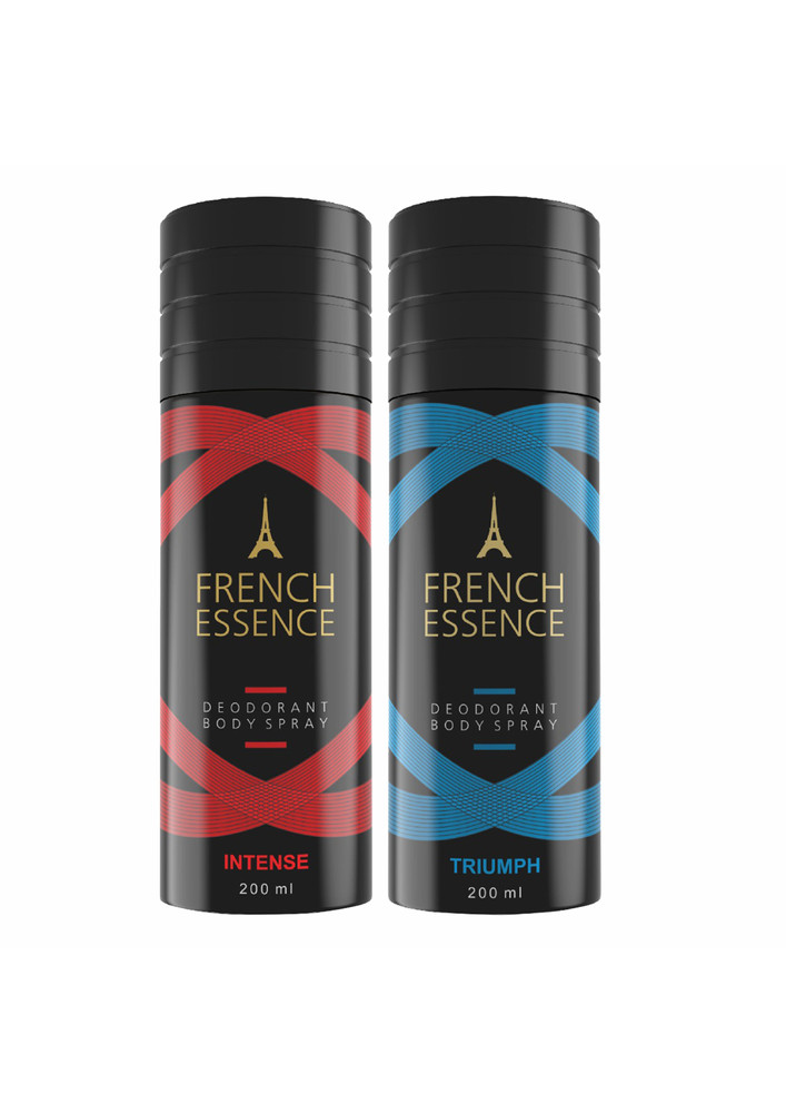 French Essence Deodorants Intence & Triumph For Men & Women Pack Of 2 ( 200ml Each )