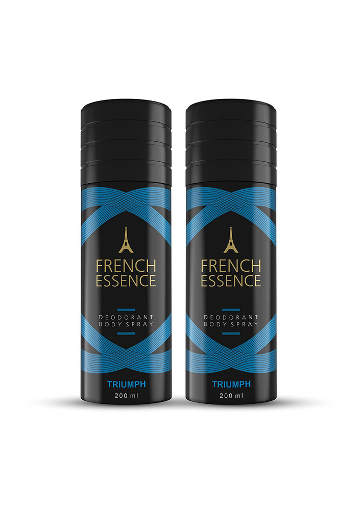 French Essence Deodorants Triumph  For Men & Women Pack Of 2 ( 200ml Each )