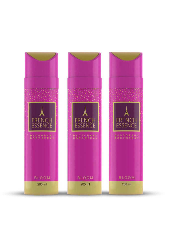 French Essence Deodorants Bloom  For Women Pack Of 3 ( 200ml Each )