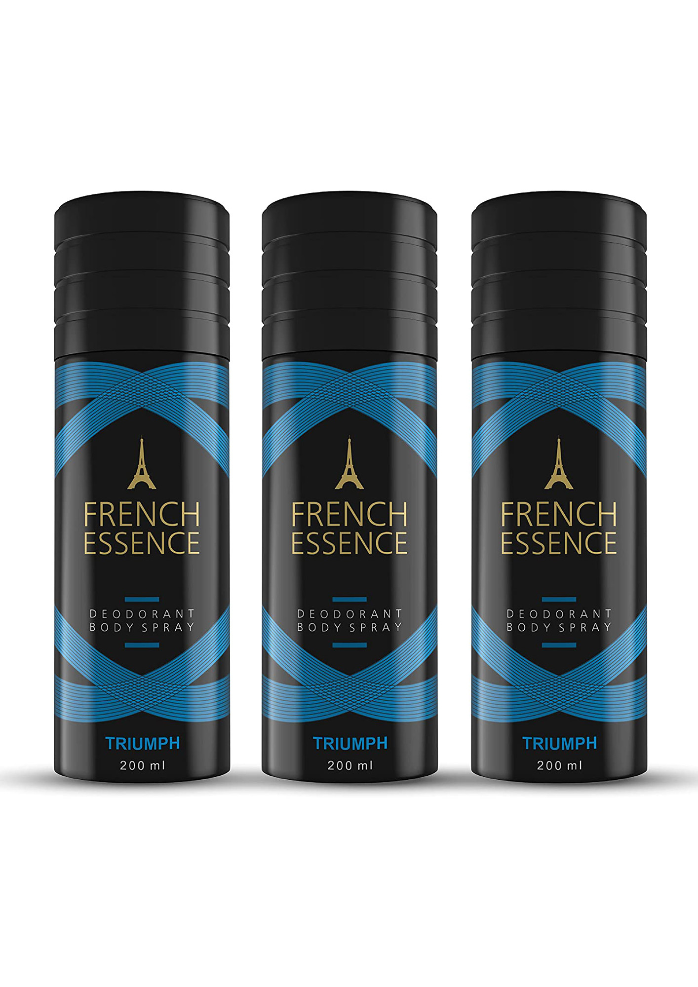 French Essence Deodorants Triumph  For Men & Women Pack Of 3 ( 200ml Each )