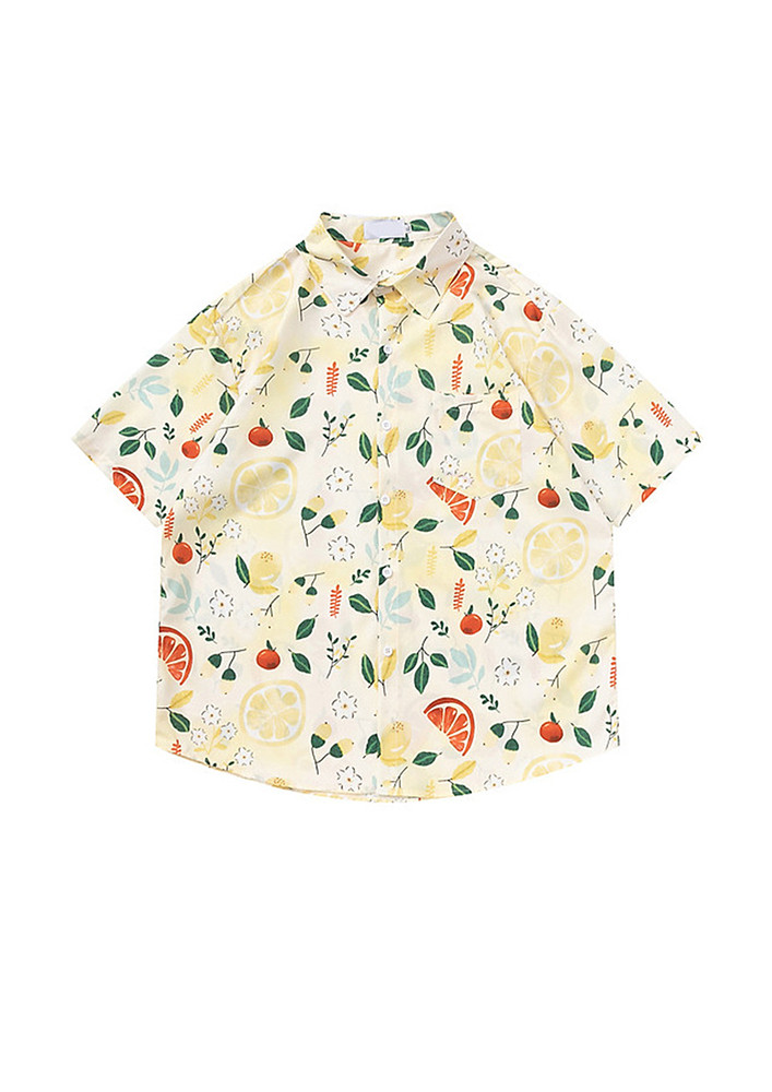 Multicolour Motif Pattern Shirt