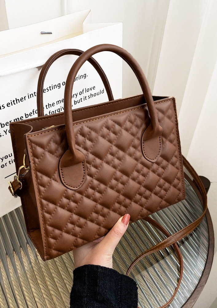 Diamonds Are Forever Brown Sling Bag