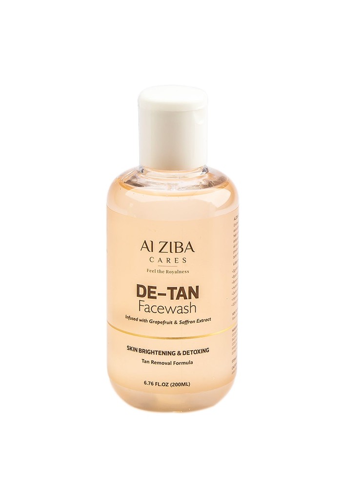 De-Tan Face Wash infused With Grapefruit & Saffron Extract & Tan Removal Formula With Vitamin E - 200 ML