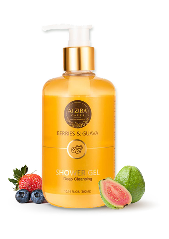 ALZIBA Berries & Guava Deep Cleansing Shower Gel Body Wash - 300ML