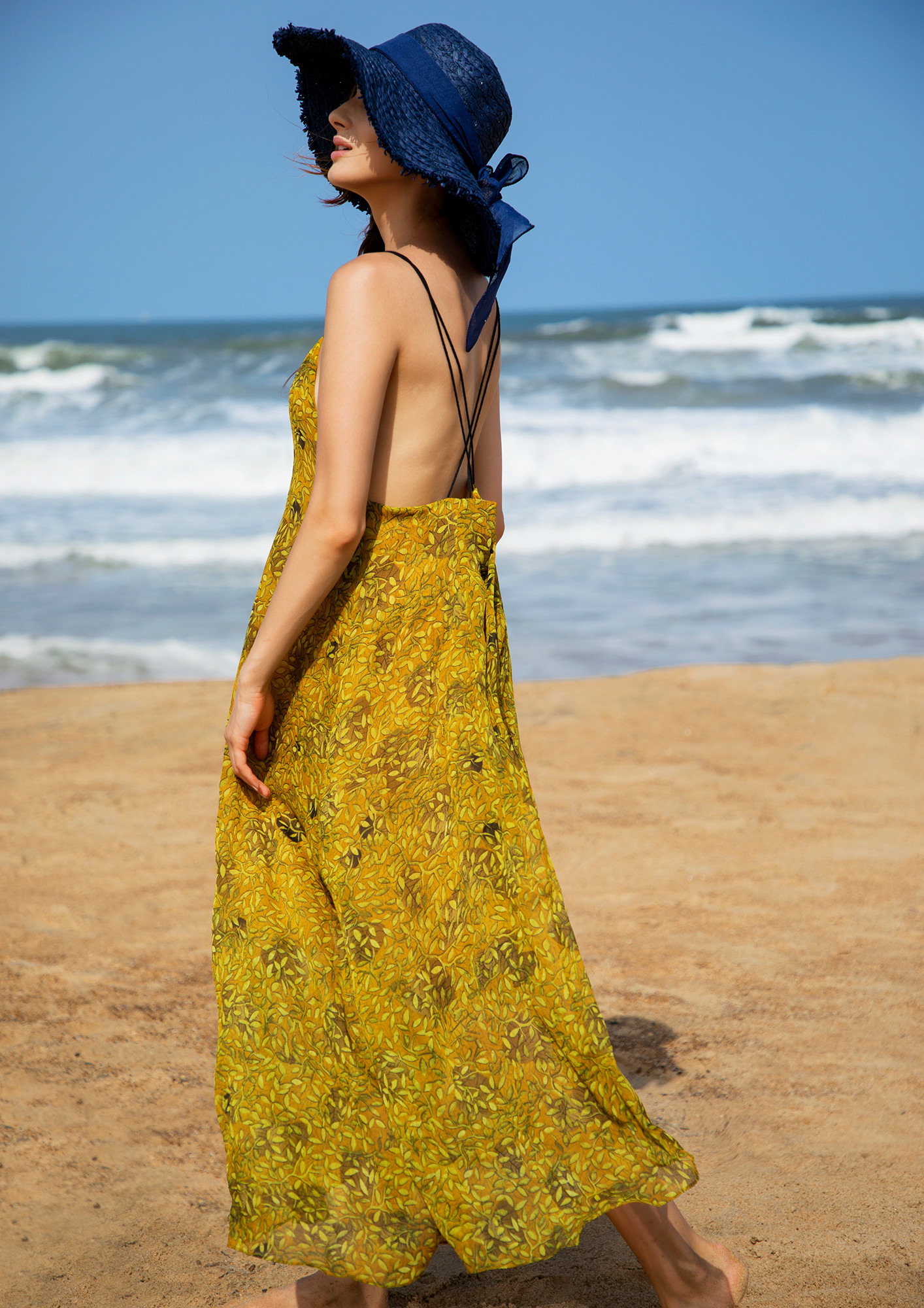 SUMMER TIME FLORAL YELLOW DRESS