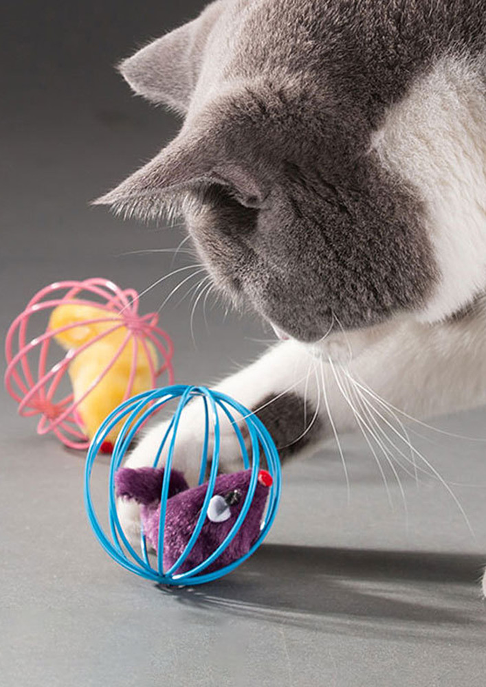 INTERACTIVE CAT CAGE BALL