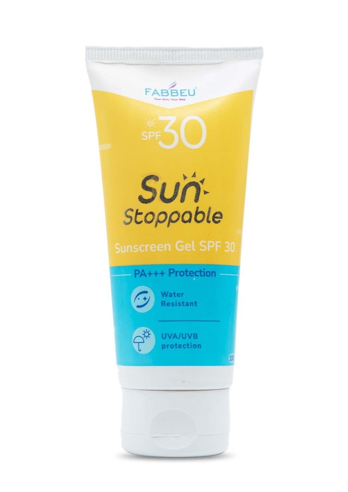 FABBEU SPF 30 Sunscreen for Oily Skin Lotion Cream with PA+++ Sun Protection Water Resistant UVA & UVB Protection Ideal for Men & Women (100gm)