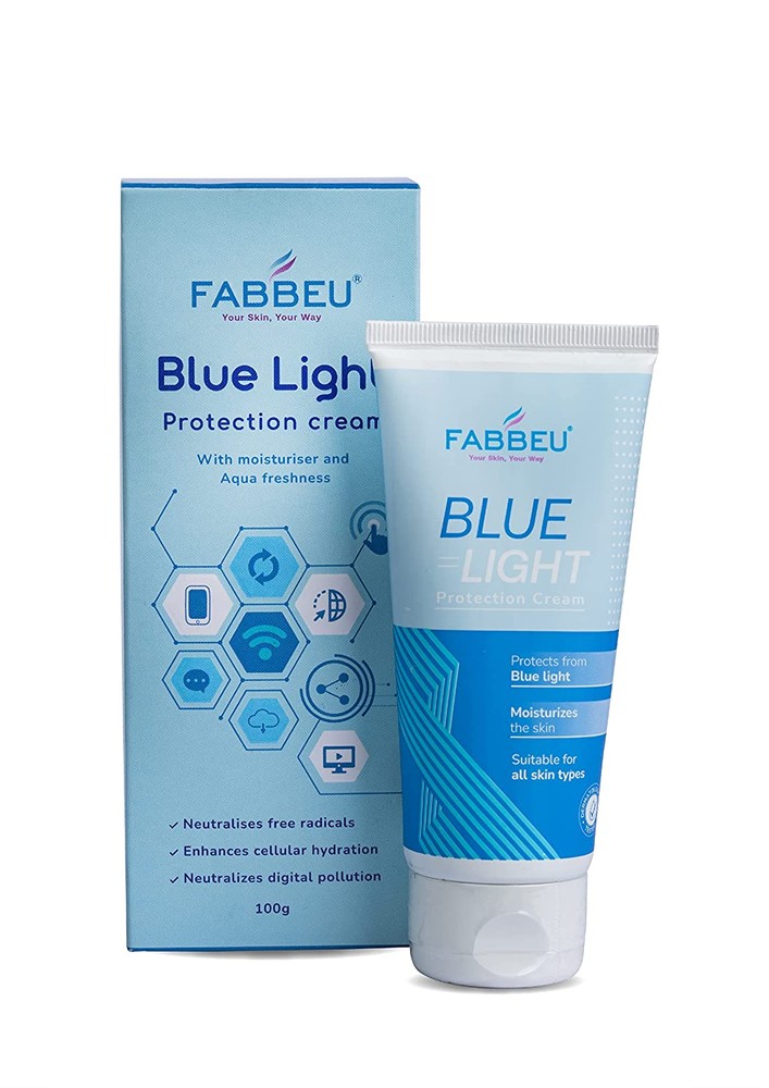 Fabbeu Bluelight Protection Cream (100 gm) | Protection from IR Rays | For Men & Women | Reduces Digital Pollution | Suitable For All Skin Types | Paraben & Sulfate Free