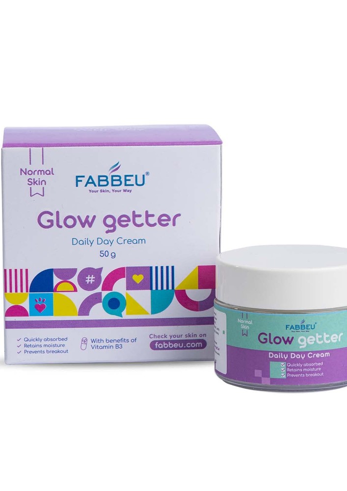 Fabbeu Glow Getter Day Cream For Face Moisturizer For Combination Normal Skin Type For Men And Women Daily Use (50 Gm)