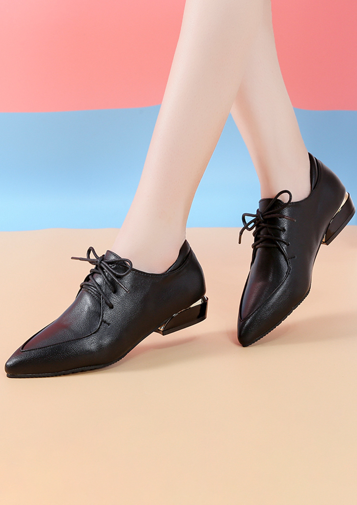 Buy FORMAL PU LEATHER POINTY TOE BLACK HEELED SHOES for Women Online in  India