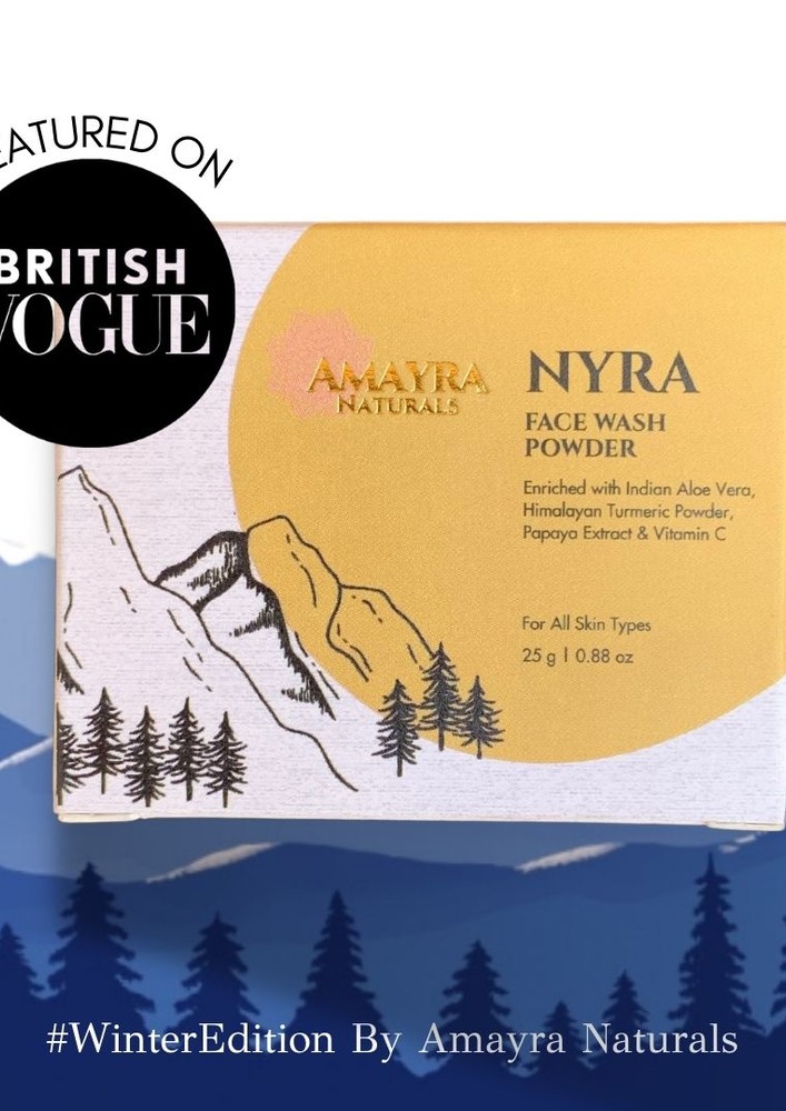 Nyra 
Face Wash Powder Exfoliates & Brightens Rice Enzyme & Vitc