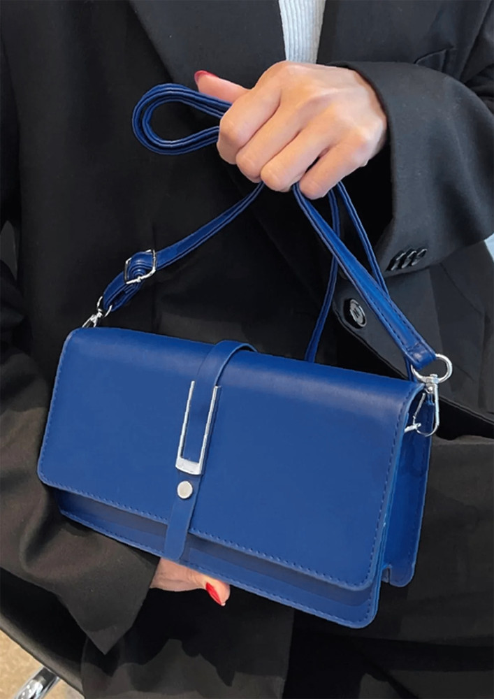 Sleek Things Blue Sling Bag
