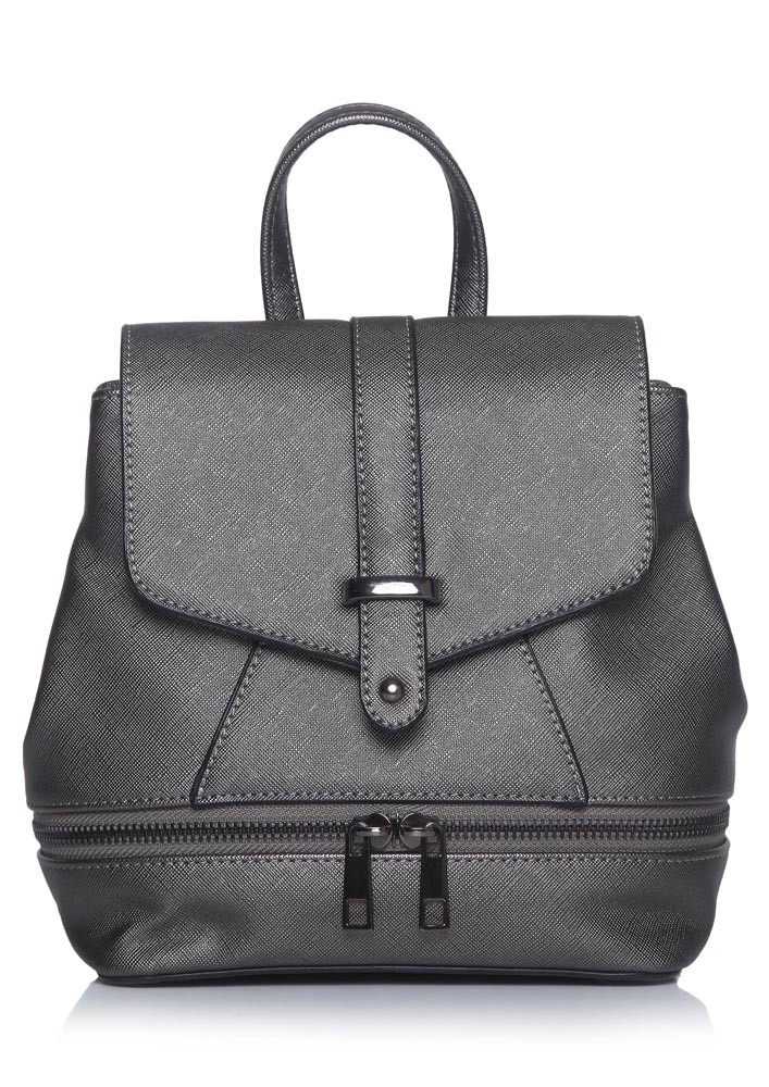 Grey Structured Backpack