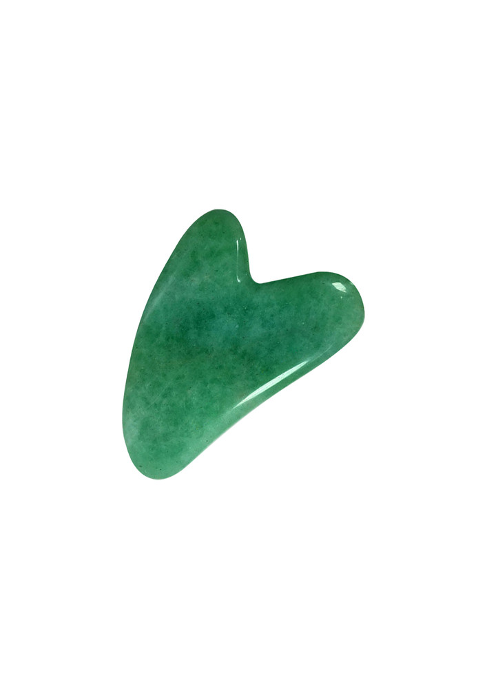 Love Earth Jade Gua Sha Face Shaping Tool With Jade Gemstone For Lift & Firm Skin, Reduces Lines & Dark Circles
