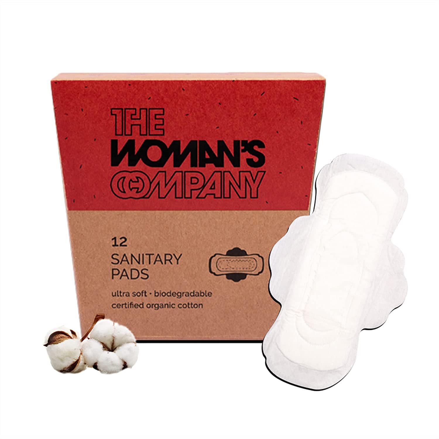Buy The Woman's Company Teenage Sanitary Pads for Girls Organic Ultra Soft  Cotton Mini Pads, Antibacterial, Biodegradable & Rash-Proof Sanitary  Napkins for Teenagers (Pack of 12) for Women Online in India
