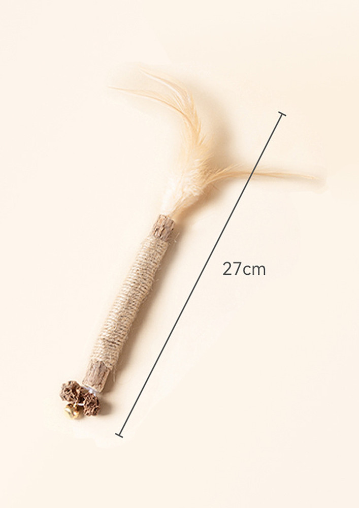 INTERACTIVE TEASE STICK WITH FEATHERS