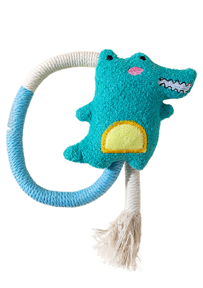 CATNIP-INFUSED GREEN CAT ROPE TOY