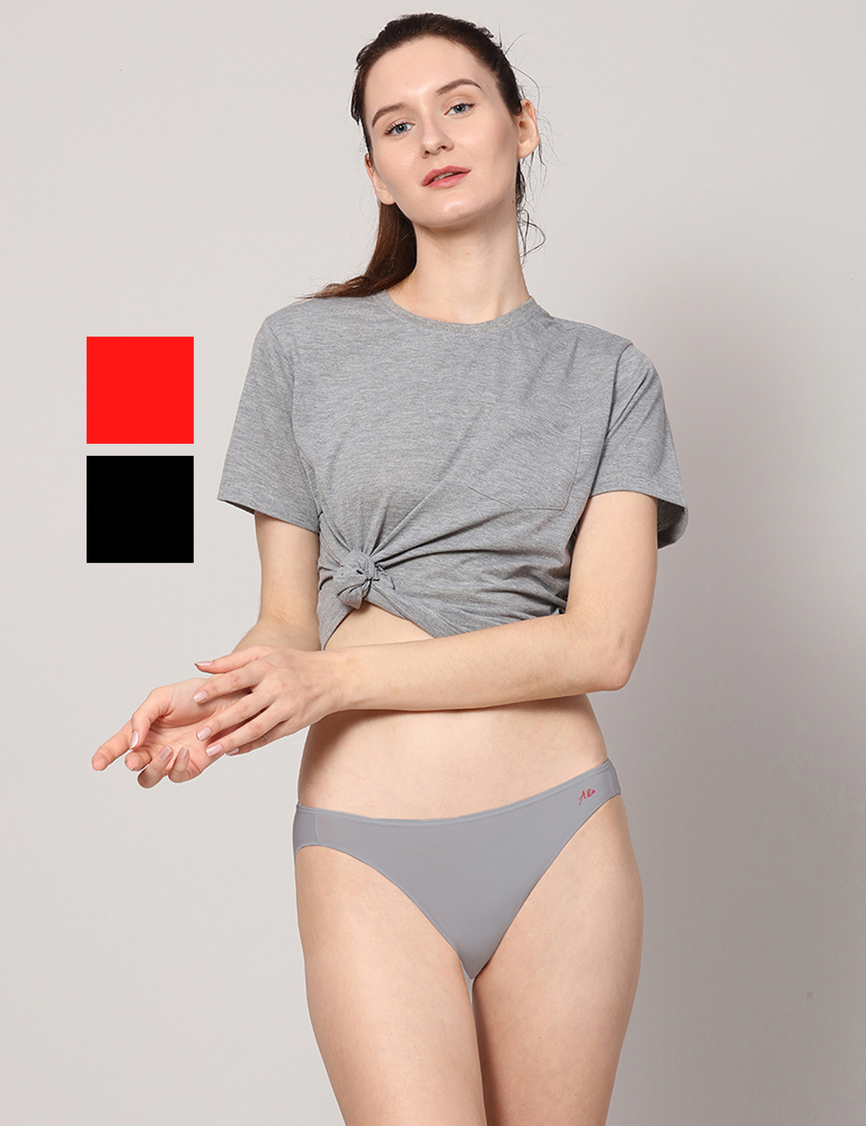 Buy AshleyandAlvis Anti Bacterial, Bamboo MicroModal, Premium Panty, Women  Hipster brief, No Itching, 3X Moisture Wicking Daily use Underwear, ,  (Color-GREY-NAVY-RED) (Size-M) (PACK OF 3) Online at Best Prices in India 