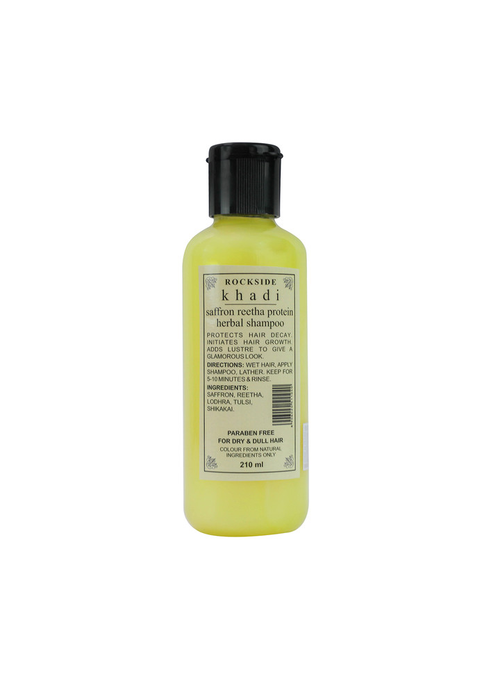 ROCKSIDE Khadi Herbal Saffron Reetha Protein  Shampoo (  Set Of 2 )