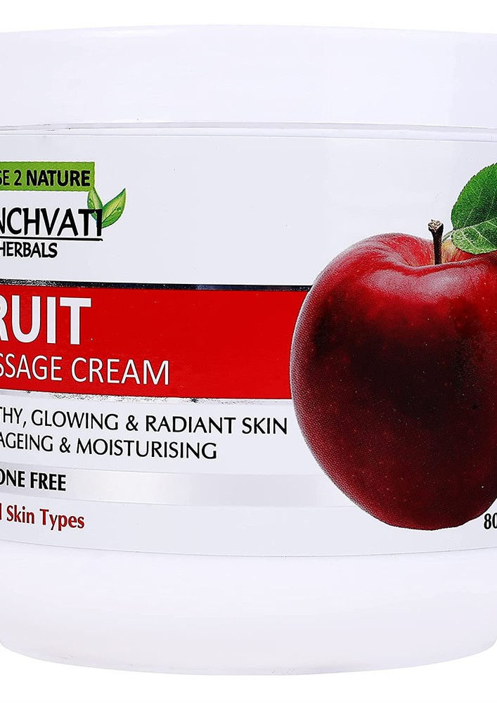 Panchvati Herbals Fruit Massage Cream 800gm For Healthy, Glowing & Radiant Skin, Silicone Free, All Skin Types