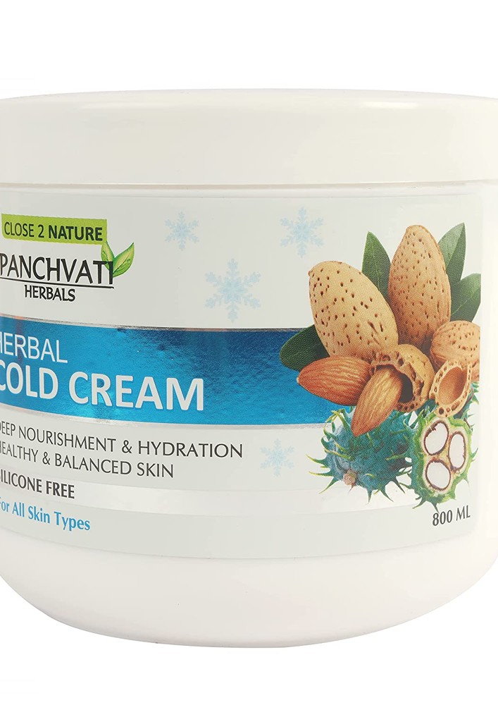 Panchvati Herbals Cold Cream Deep Nourishment Healthy & Balanced Skin Winter Cream For Moisturing Cold Cream 800 Ml
