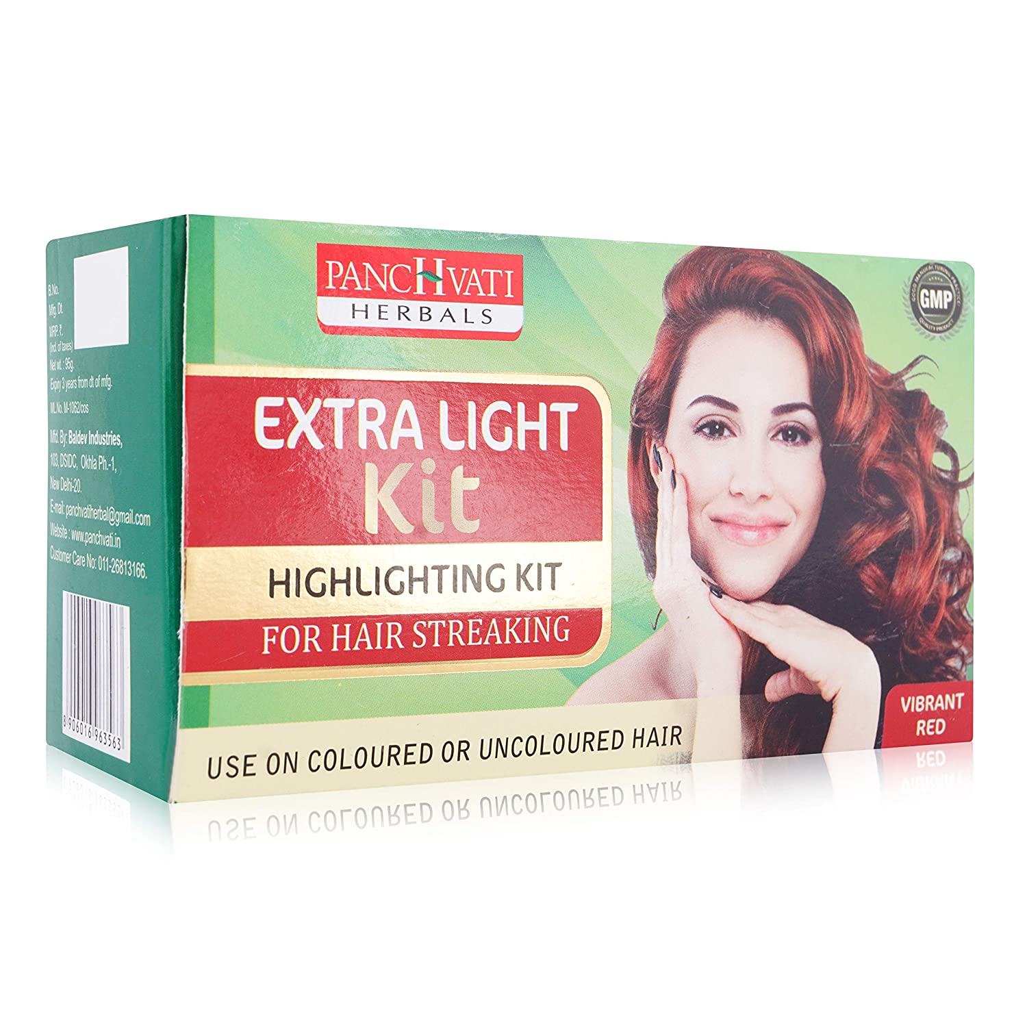 Panchvati Herbals Extra Light for Hair Kit, 95g Red Color, Pack of- 2