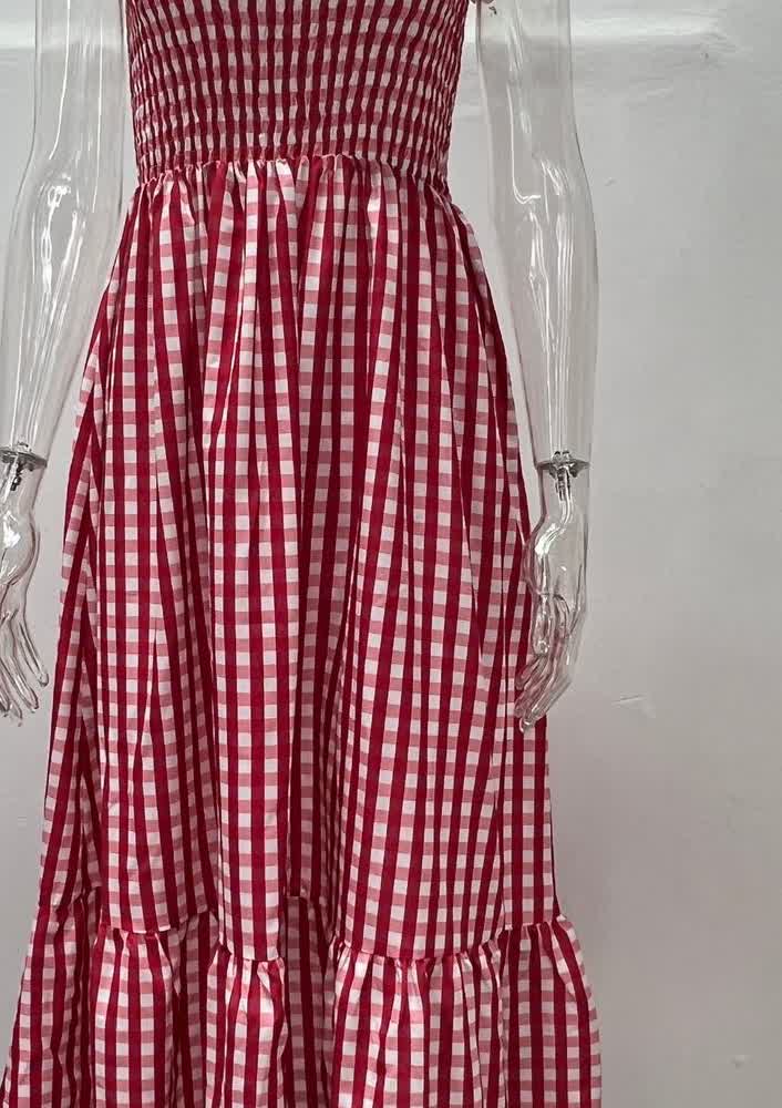 Women's Red and White Check Shirt Dress with Belt - StyleStone | Western  dresses for women, Checked shirt dress, Western dresses for girl