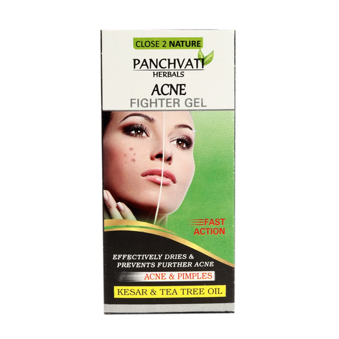 Panchvati Herbals Acne Fighter Gel for Acne & Pimple - Free Skin 20 gm, Pack of - 3