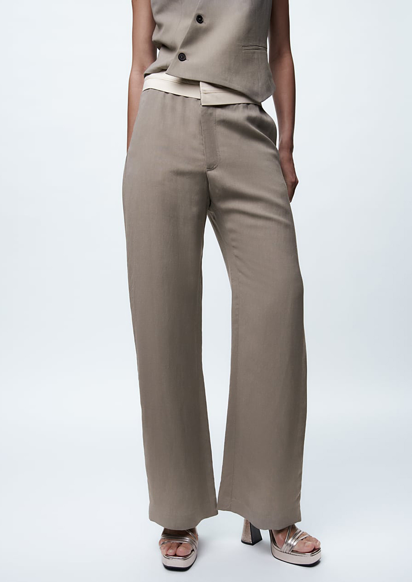 Buy Grey Trousers  Pants for Women by COLOR COCKTAIL Online  Ajiocom