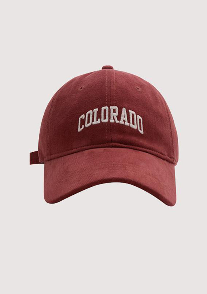 SOLID RED COTTON CAP