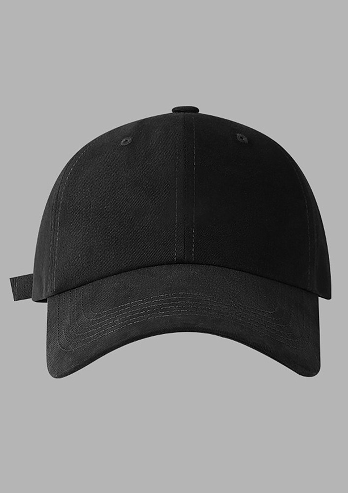 BLACK SWEATBAND COTTON CAP