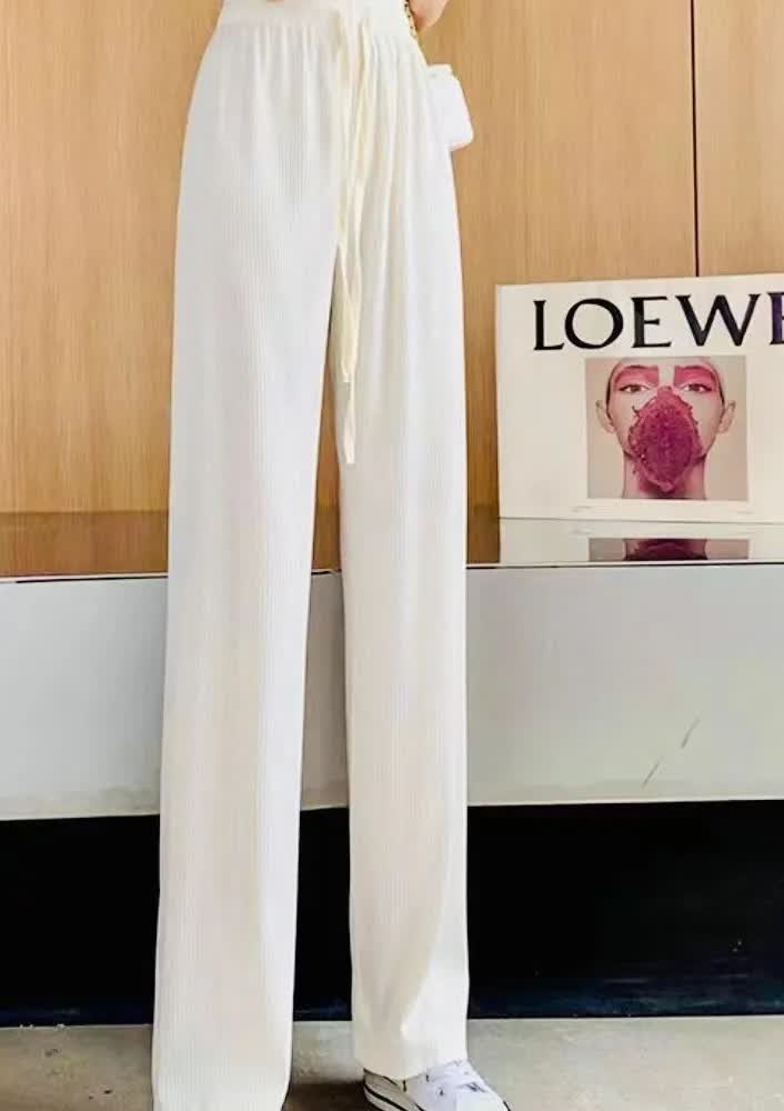 White Wide Leg Woven Pant | Pants | PrettyLittleThing USA