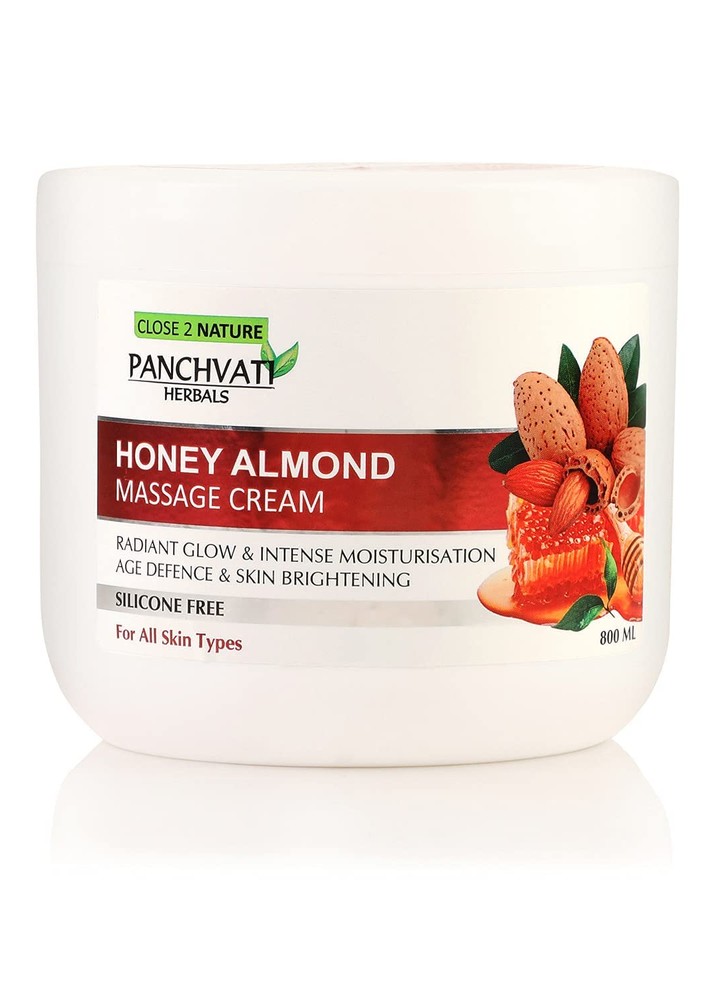 Panchvati Herbals Honey Almond Massage Cream | Radiant Glow & Intense Moisturisation Ace Deefence & Skin Brightening, 800 Gm