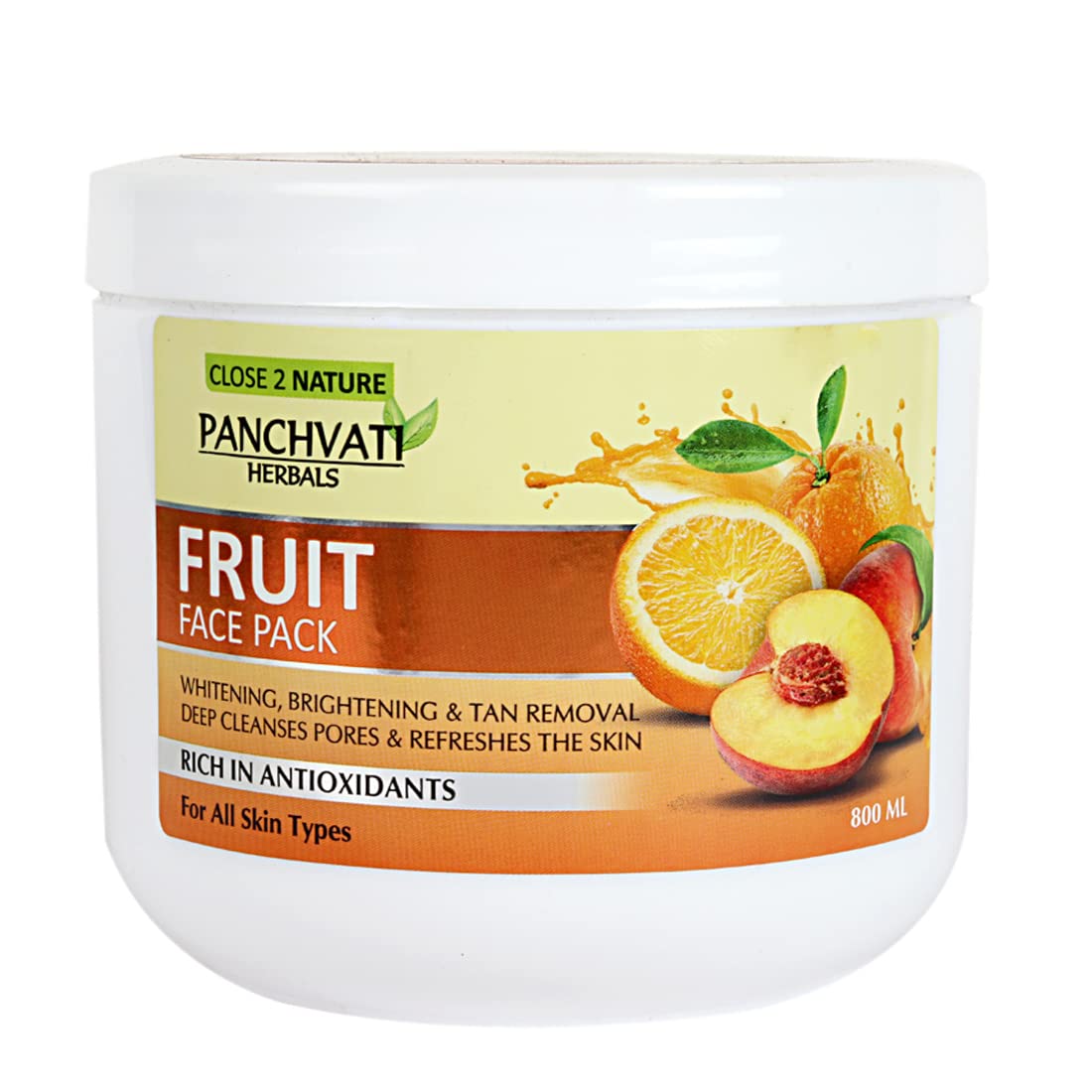 Panchvati Herbals Fruit Face Pack for Restore Lost Shine & Glow of Skin - 800 ml