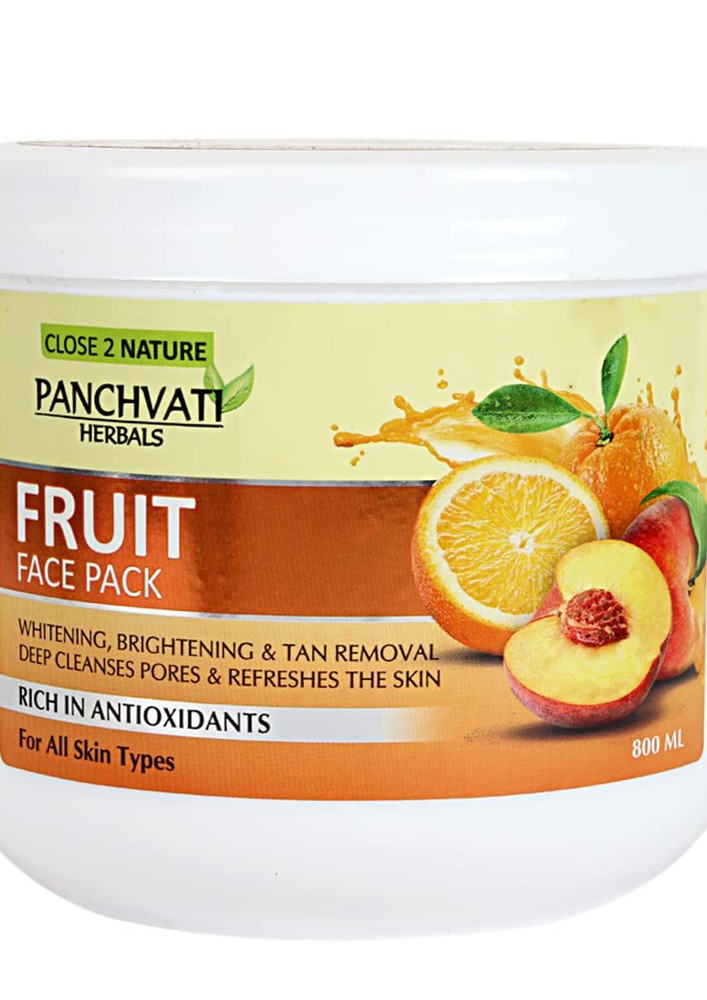 Panchvati Herbals Fruit Face Pack For Restore Lost Shine & Glow Of Skin - 800 Ml
