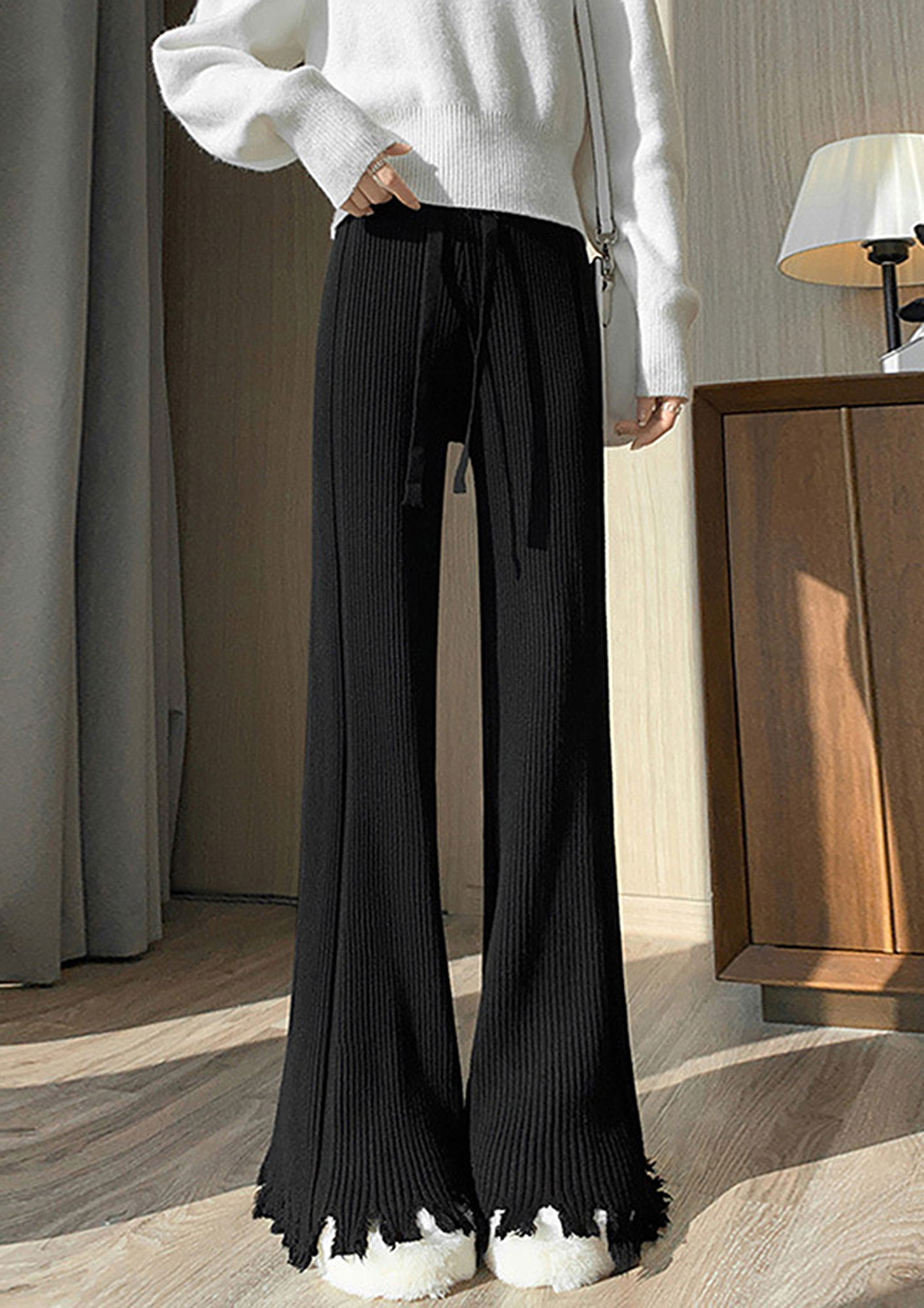 Buy Haider Ackermann women black trousers for $300 online on SV77,  203-3414-169-099
