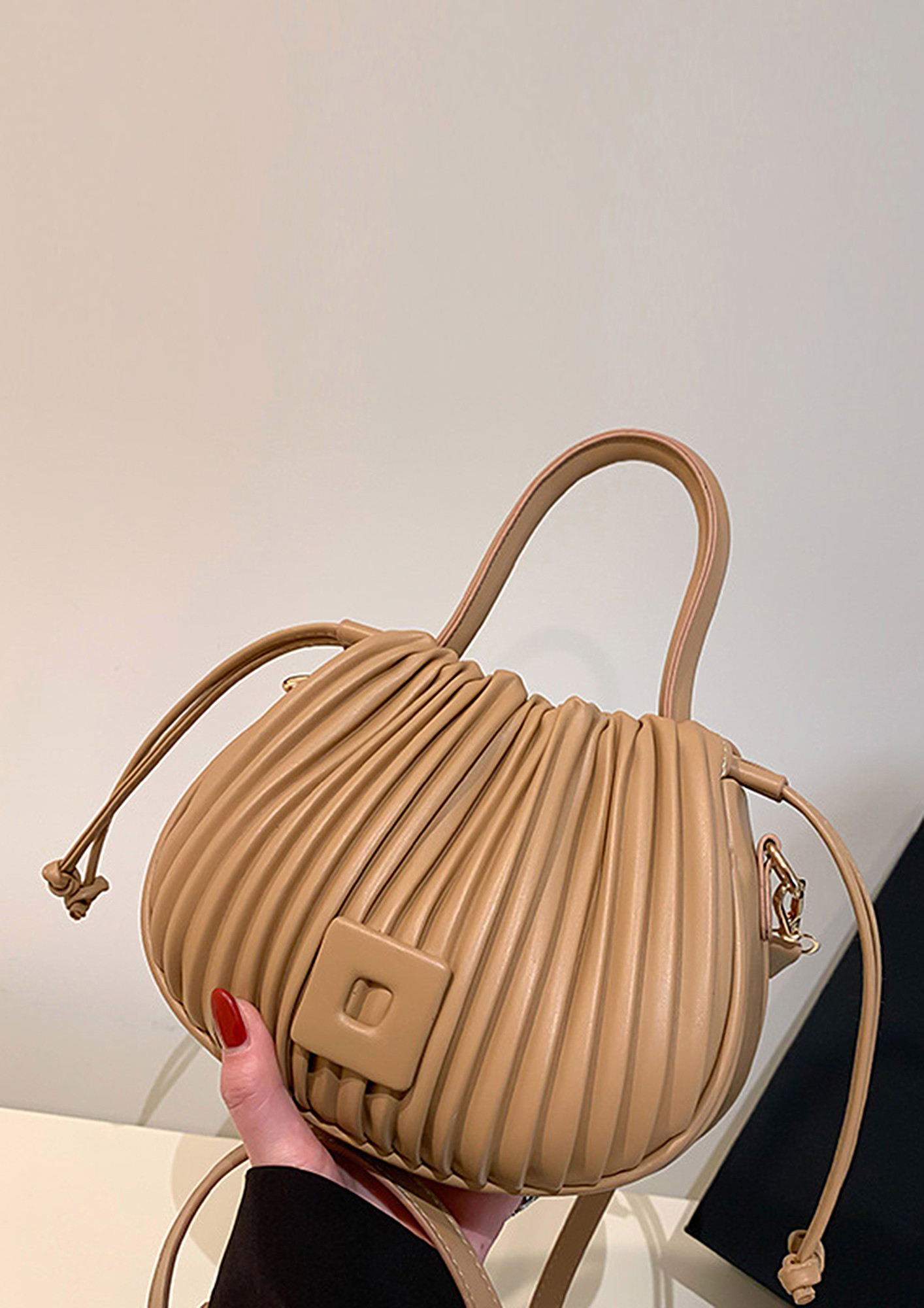 Ruched/pleated Bag