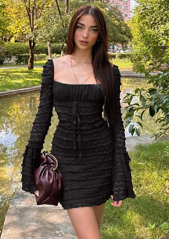 Black Lace Sheath Dress