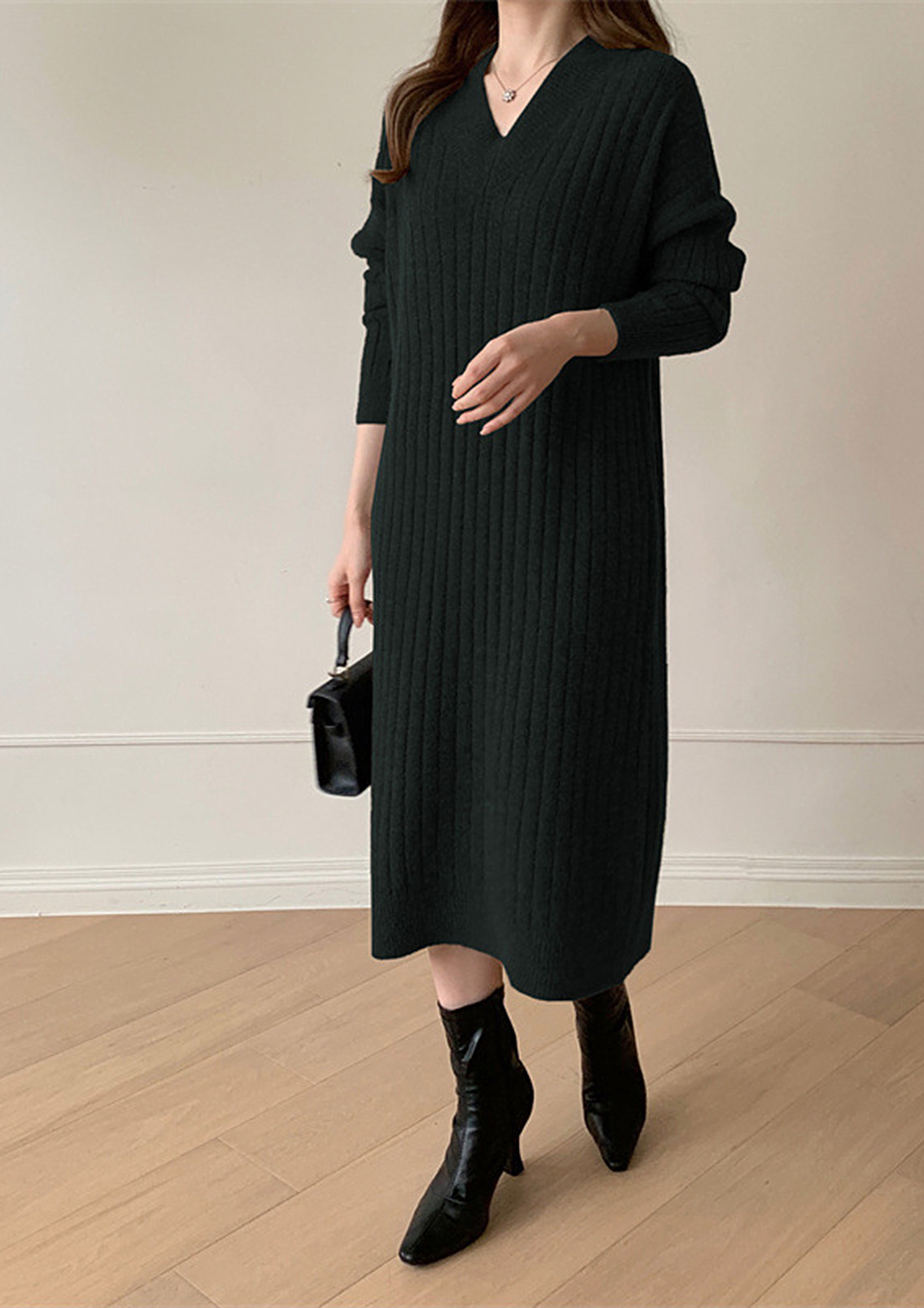 How To Wear A Sweater Dress With Boots & Shoes | NA-KD