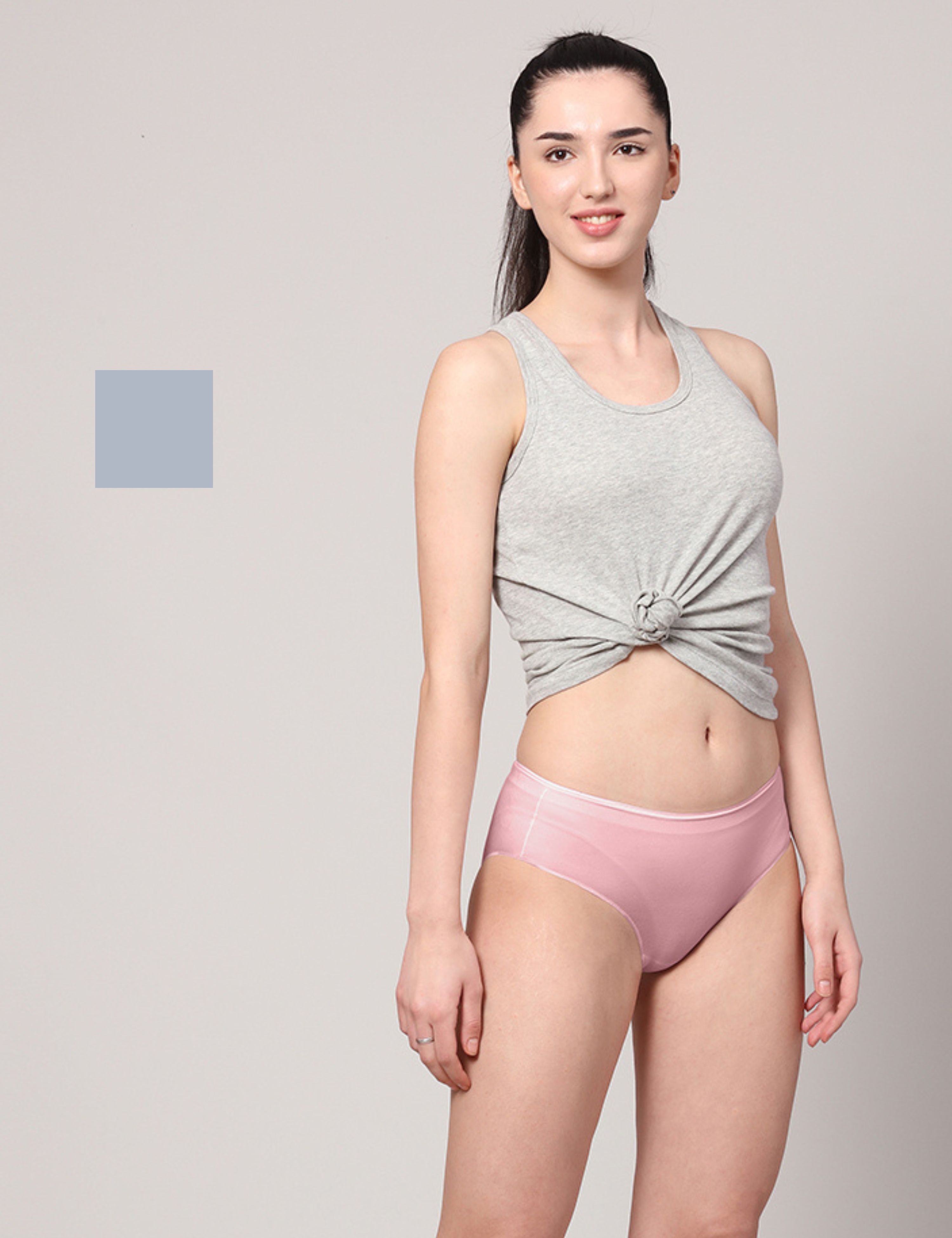 Buy AshleyandAlvis Anti Bacterial, Bamboo MicroModal, Premium Panty, Women  Bikini brief, No Itching, 3X Moisture Wicking Daily use Underwear, ,  (Color-GREY-PINK) (Size-L) (PACK OF 2) Online at Best Prices in India 