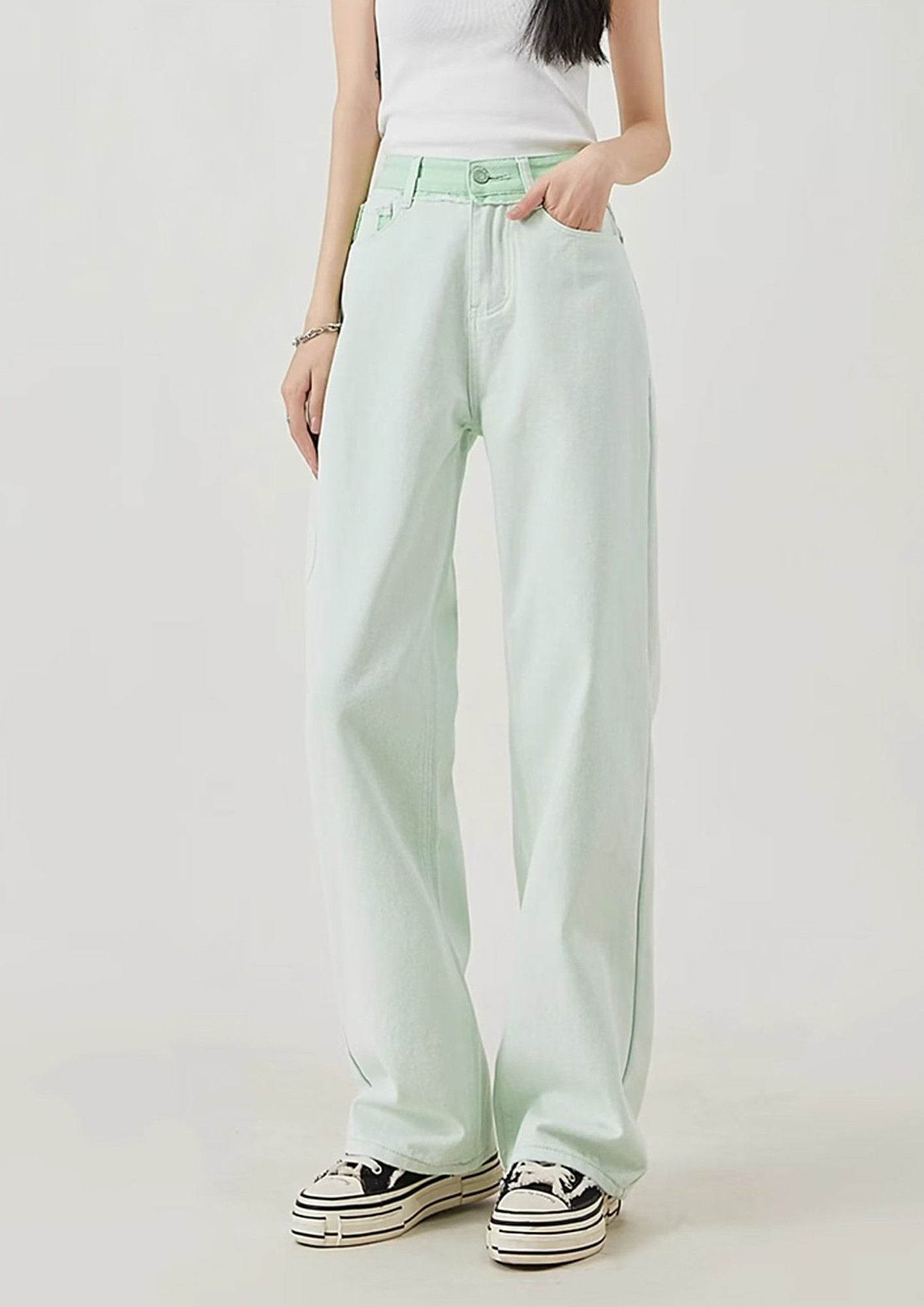 Buy VERO MODA Solid Straight Fit Cotton Women's Casual Wear Pant | Shoppers  Stop