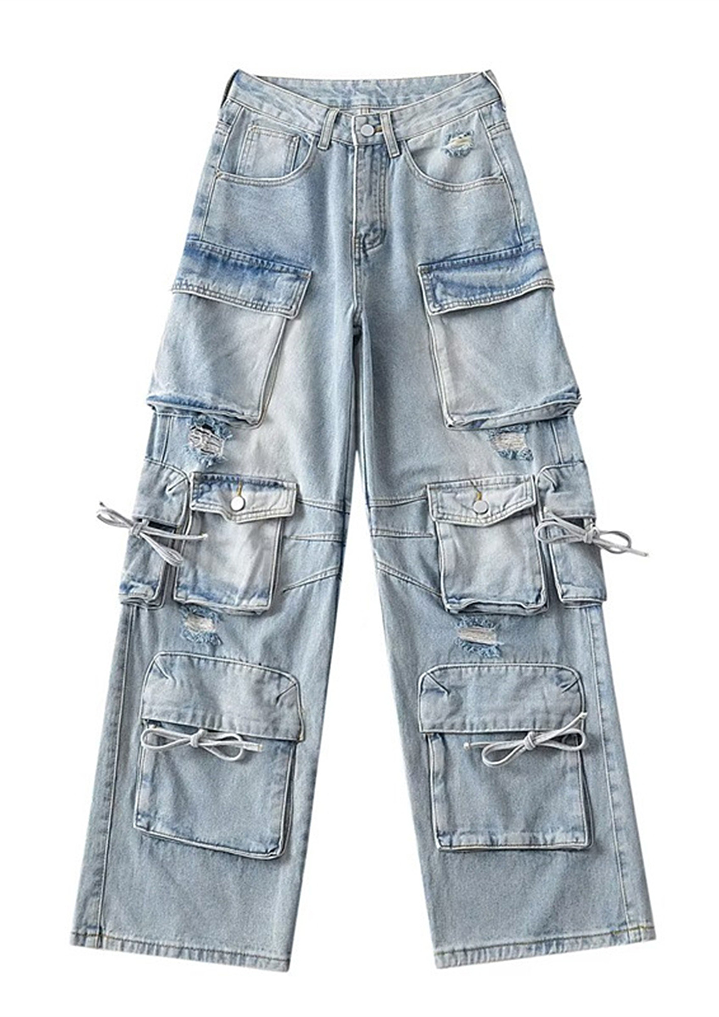 Whip stitched six pocket cargo denim – Perfectstore4beauties